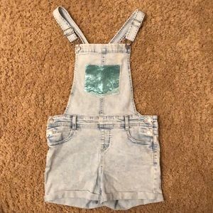 Cat & Jack Girls Overall Shorts
